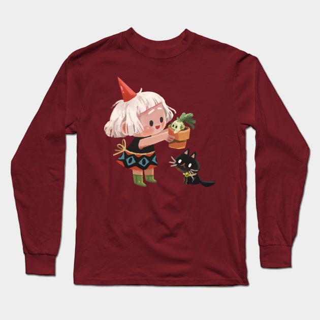 Plant Witch Long Sleeve T-Shirt by Nina Nill